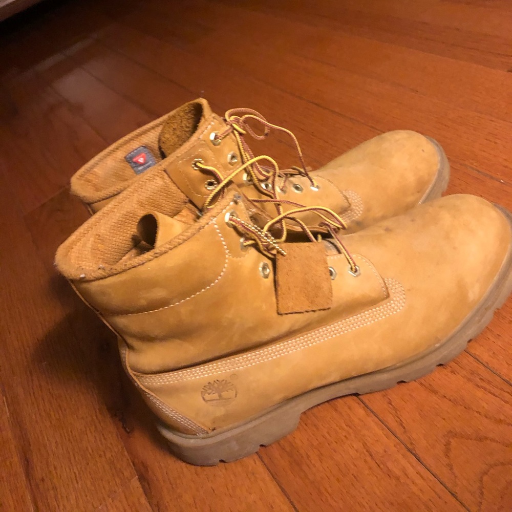 Timberland men’s wheat boots size 12